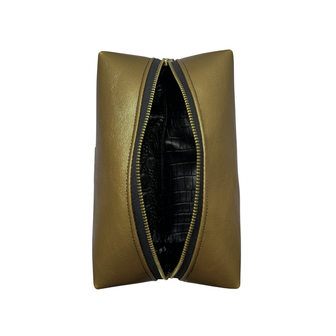 "Streets of Gold" Handmade Makeup Bag