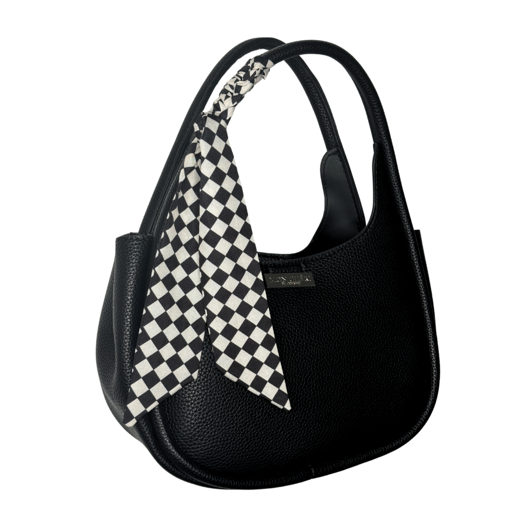 NEW! Black Checkered Handbag