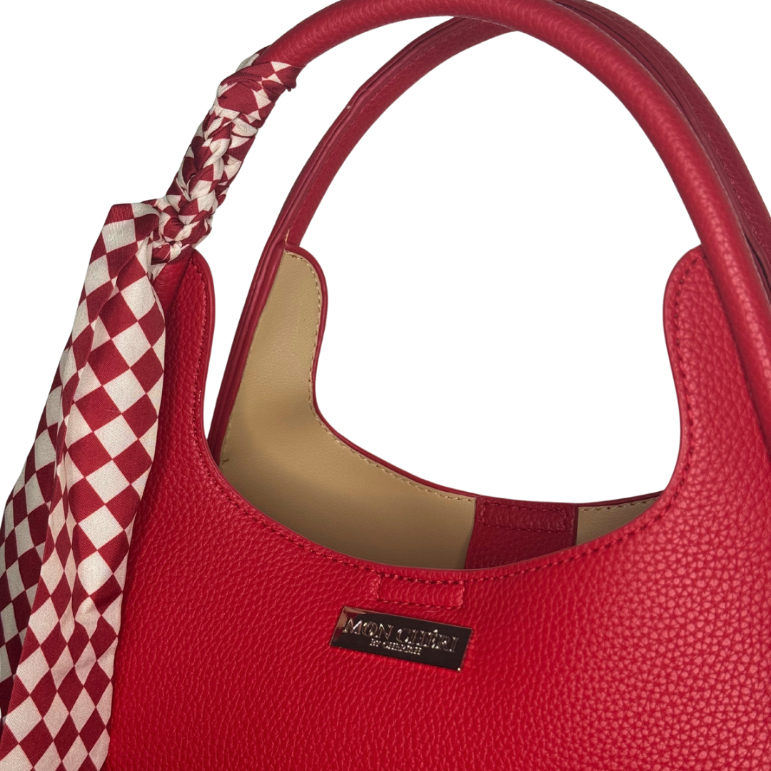 Red Checkered Handbag