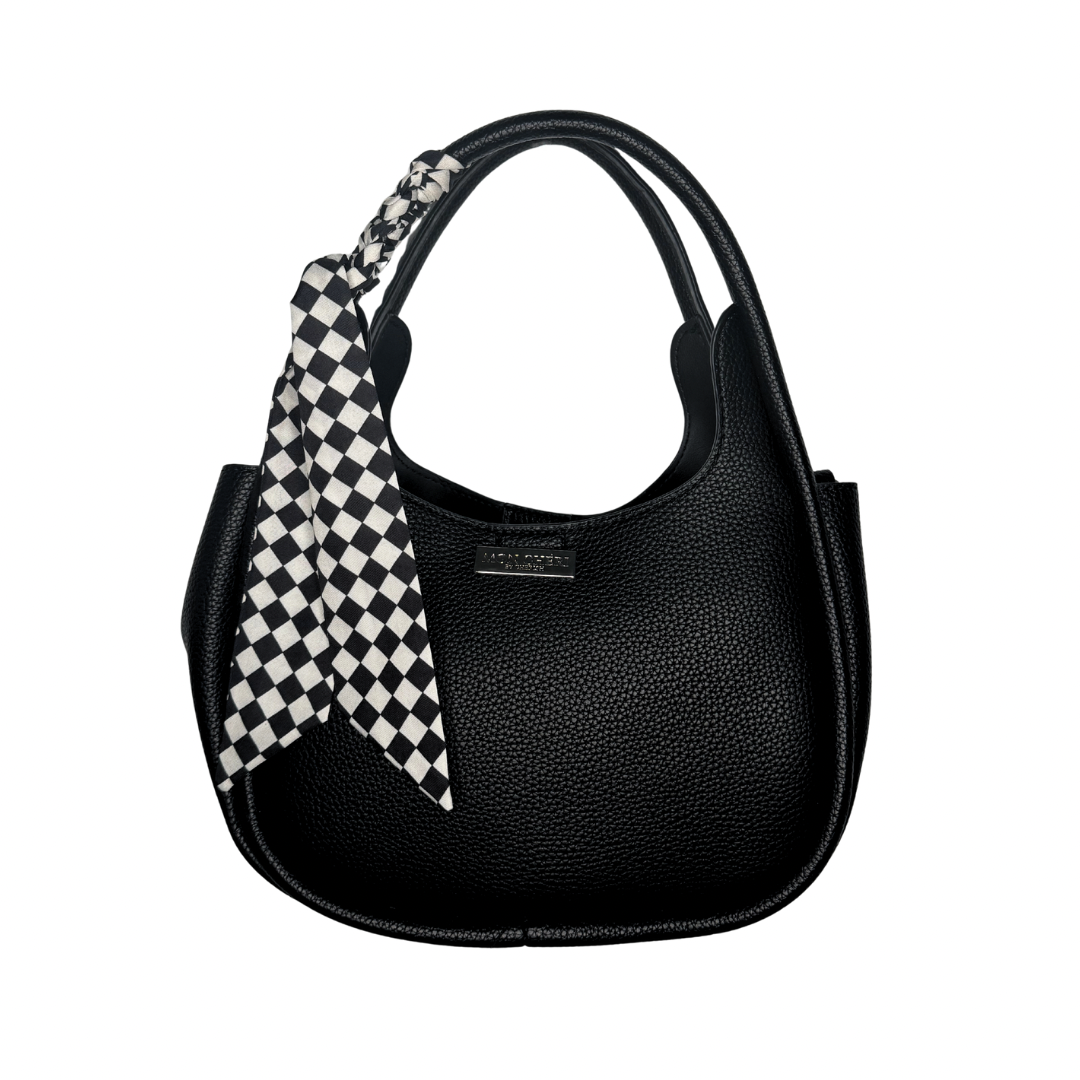 NEW! Black Checkered Handbag