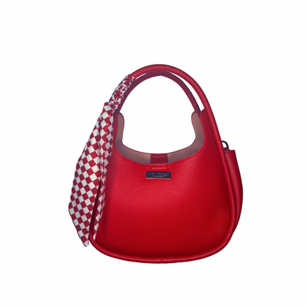 Red Checkered Handbag