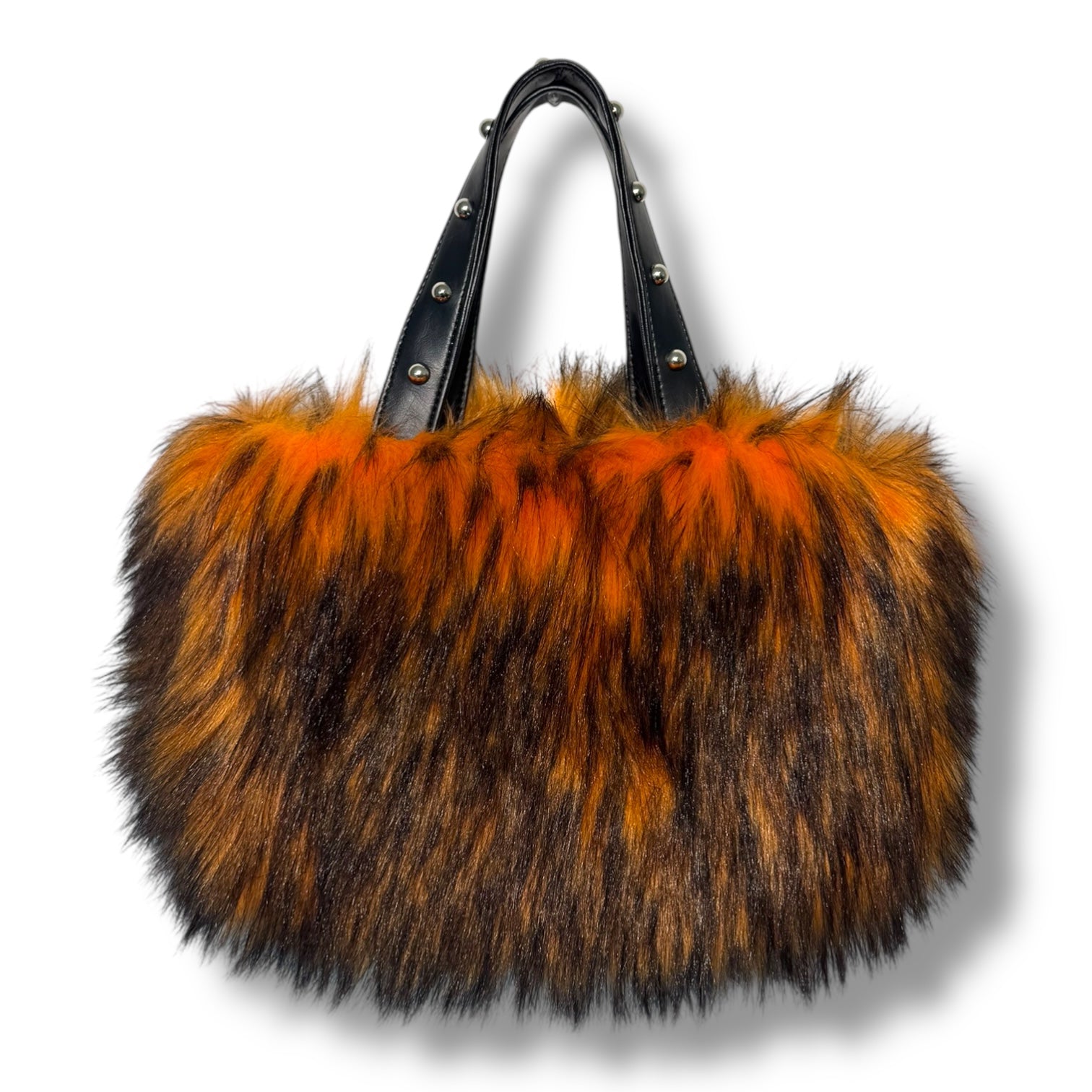 Midnight Mink Fur Bag | Orange