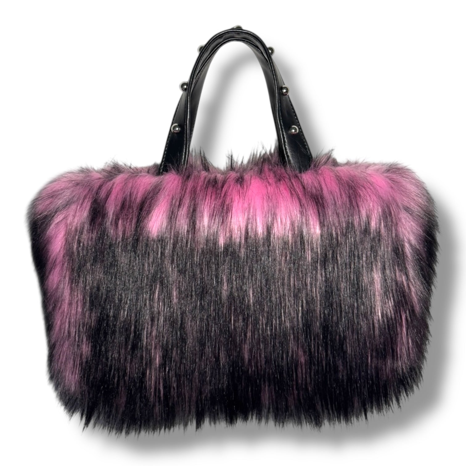 Midnight Mink Fur Bag | Pink