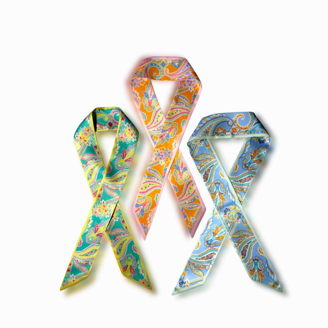 Pastel Paisley Silk Scarf