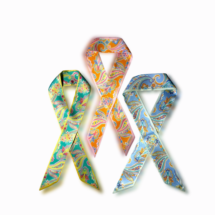 Pastel Paisley Silk Scarf