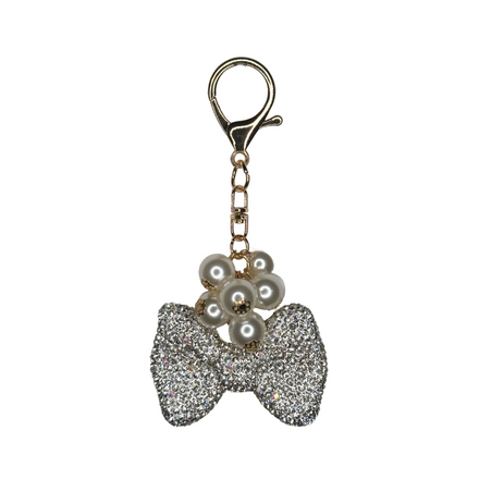 Luxe Bow Charm Accessory | Silver