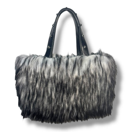 Midnight Mink Fur Bag | White