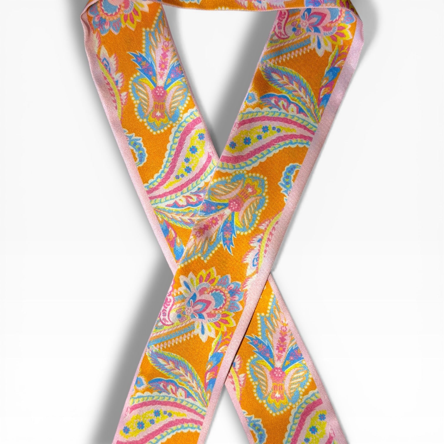 Pastel Paisley Silk Scarf