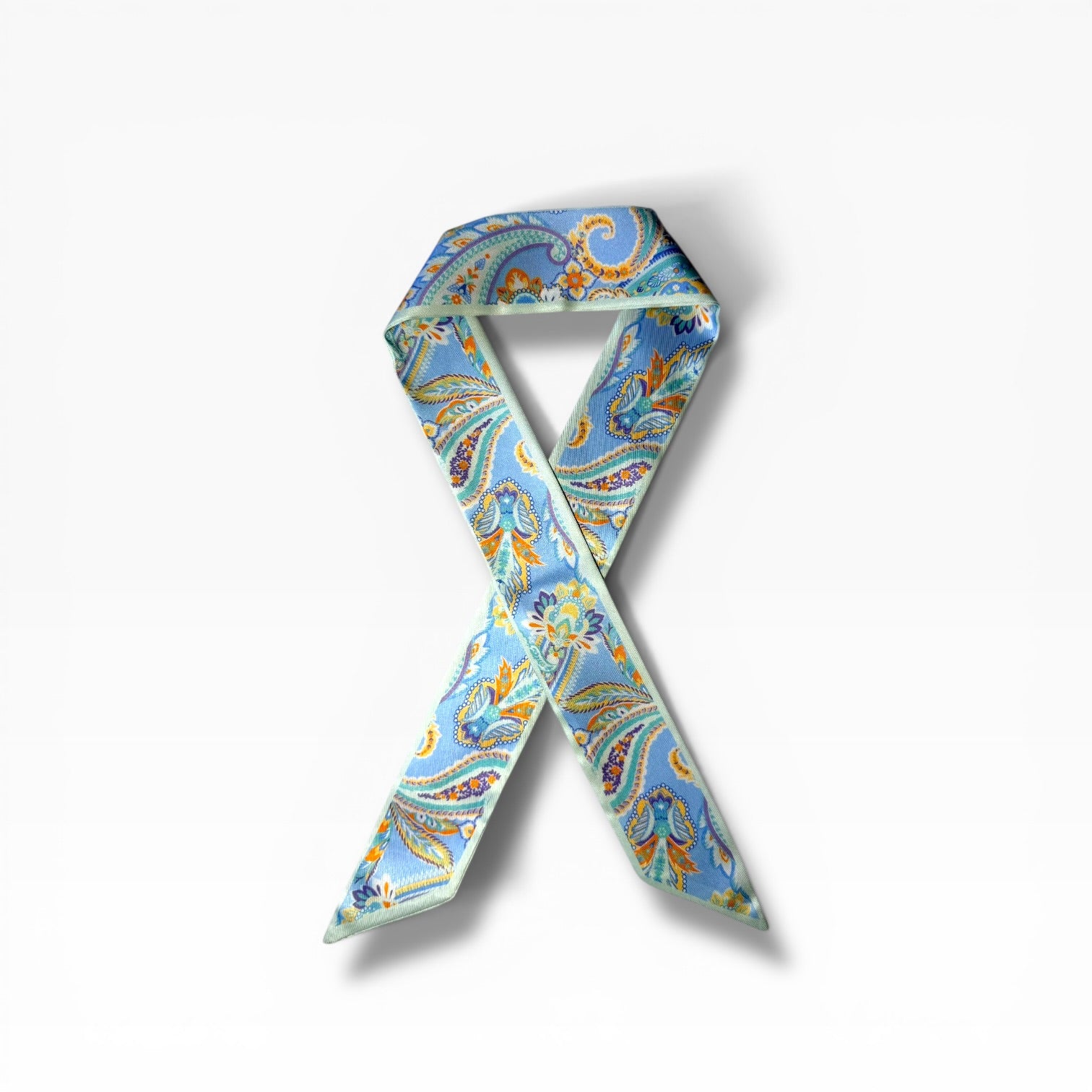 Pastel Paisley Silk Scarf