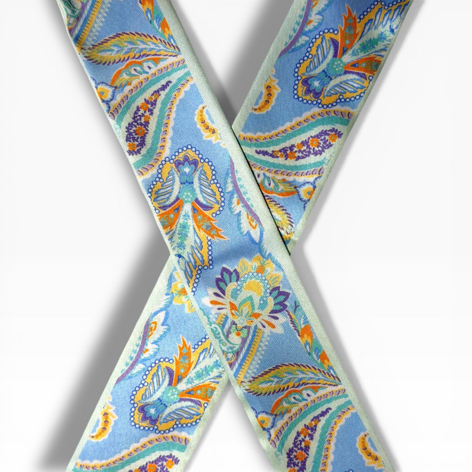 Pastel Paisley Silk Scarf