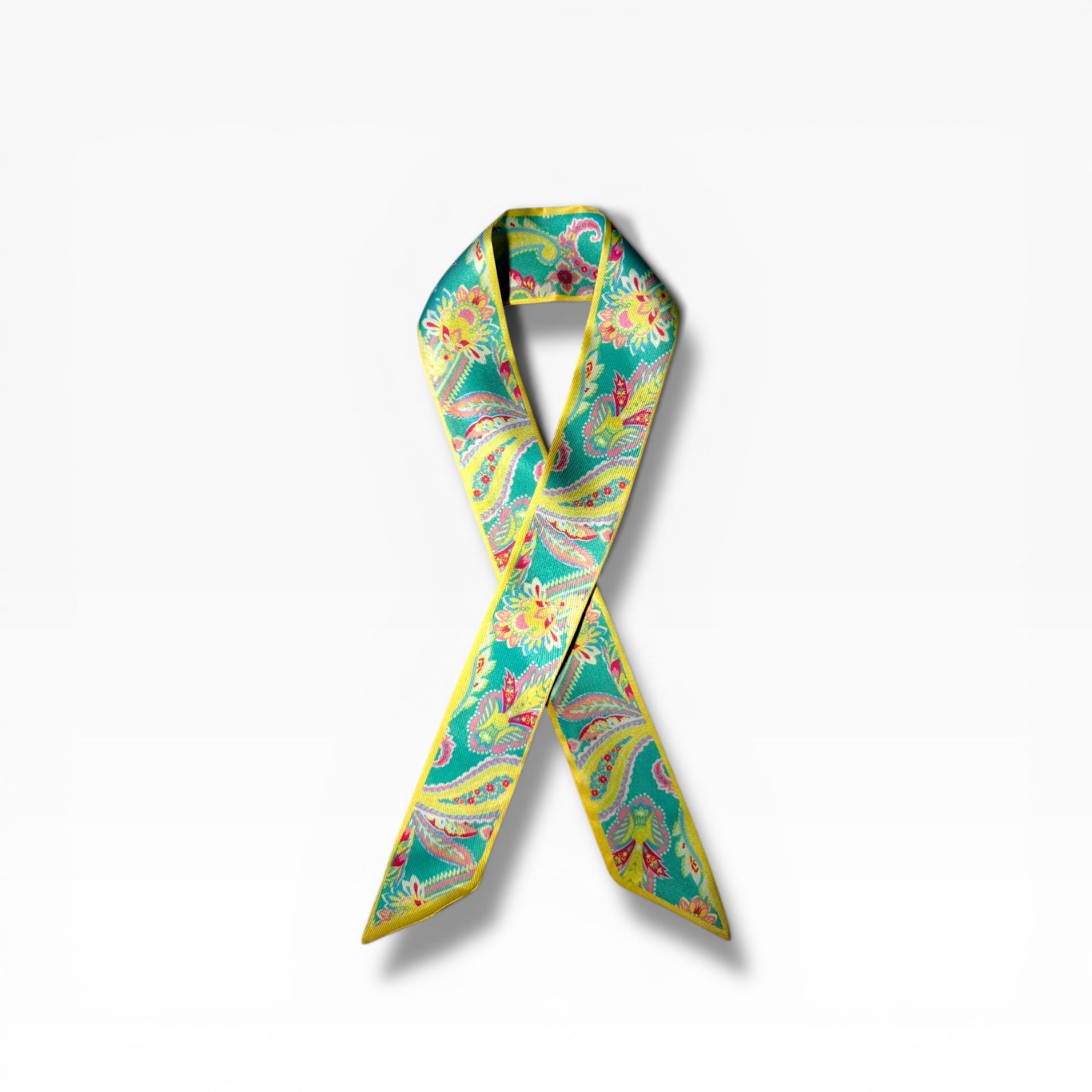 Pastel Paisley Silk Scarf